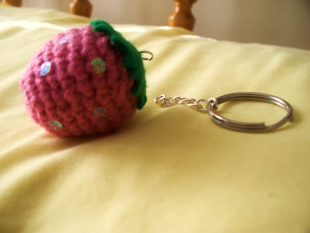 Strawberry keychain